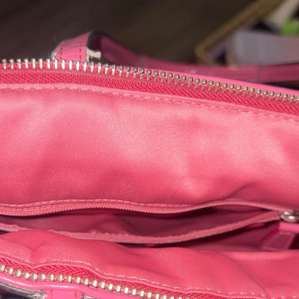 Coach Y2K Fuchsia Quilted Nylon Monogram Tote Bag - Picture 10 of 15